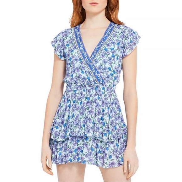 Alice and Olivia Blue Mariska Romper - Picture 5 of 11